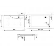 Варочная панель SMEG SI1M24954D индукционная