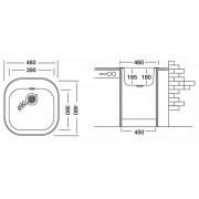 Мойка Ukinox Галант GAL460.480 -GT8K 0C