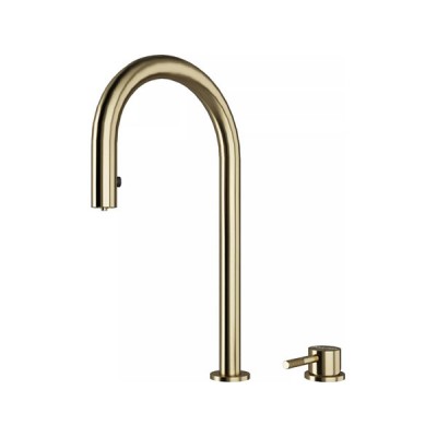 Смеситель Paulmark Estetica Es218006-LG, светлое золото Смеситель Paulmark Estetica Es218006-LG, светлое золото