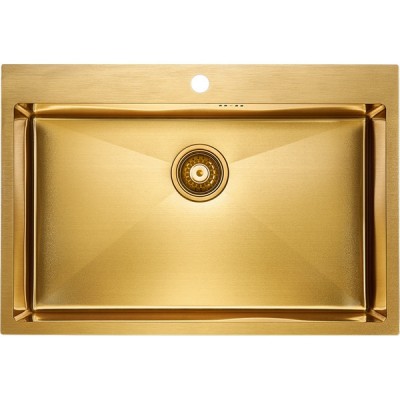 Мойка Paulmark Vast PM217551-BG, брашированное золото Мойка Paulmark Vast PM217551-BG, брашированное золото