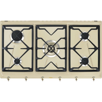 Варочная панель SMEG SRV896POGH газовая Варочная панель SMEG SRV896POGH газовая