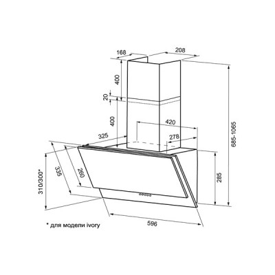 Вытяжка KRONA OLLY 600 black PB Вытяжка KRONA OLLY 600 black PB