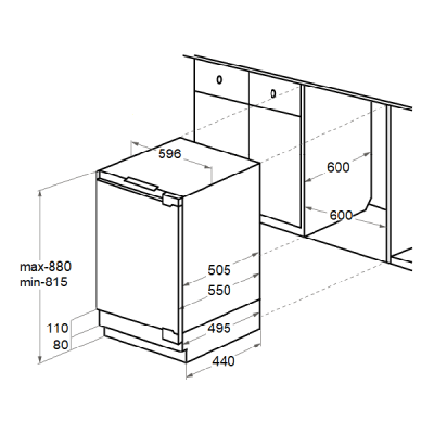 Морозильная камера MAUNFELD MBFR88SWGR Inverter встраиваемая Морозильная камера MAUNFELD MBFR88SWGR Inverter встраиваемая