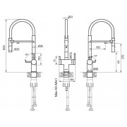 Смеситель Paulmark Starke Gravity Gr213188-G, золото