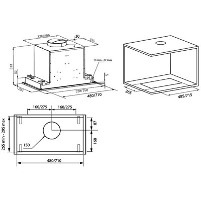 Вытяжка KRONA SELINA 600 GLASS white S Вытяжка KRONA SELINA 600 GLASS white S