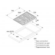 Варочная панель ASKO HG1776SB газовая