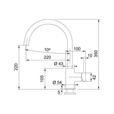 Смеситель Franke Lina XL, белый (115.0626.024) Смеситель Franke Lina XL, белый (115.0626.024)