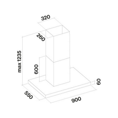 Вытяжка Falmec PLANE ISOLA BLACK 90 (PLUS) Вытяжка Falmec PLANE ISOLA BLACK 90 (PLUS)