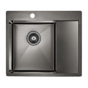 Мойка Paulmark Alster PM825951-GML, вороненая сталь