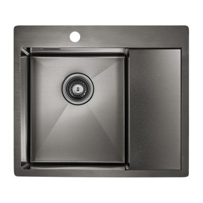 Мойка Paulmark Alster PM825951-GML, вороненая сталь Мойка Paulmark Alster PM825951-GML, вороненая сталь