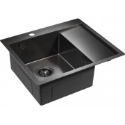 Мойка Paulmark Alster PM825951-GML, вороненая сталь