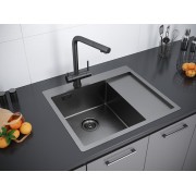 Мойка Paulmark Alster PM825951-GML, вороненая сталь