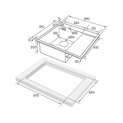 Мойка Paulmark Alster PM825951-GML, вороненая сталь