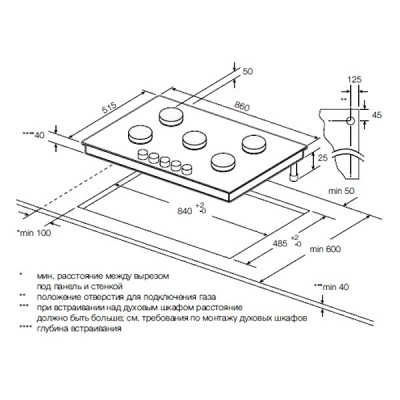 Варочная панель GRAUDE GS 90.1 SM газовая Варочная панель GRAUDE GS 90.1 SM газовая