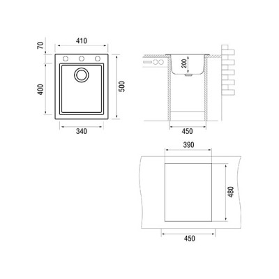 Мойка "Longran" Cube CUG410.500 - 38 Terra Мойка "Longran" Cube CUG410.500 - 38 Terra