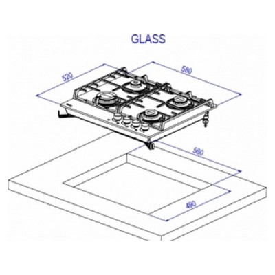 Варочная панель Kanzler KG 546 S газовая Варочная панель Kanzler KG 546 S газовая
