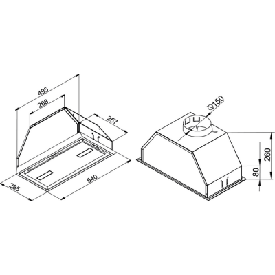 Вытяжка BRANDT BHG2552B Вытяжка BRANDT BHG2552B