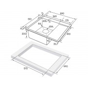 Мойка Paulmark Flank PM225951-BSL, брашированная нерж. сталь