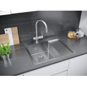 Мойка Paulmark Flank PM225951-BSL, брашированная нерж. сталь