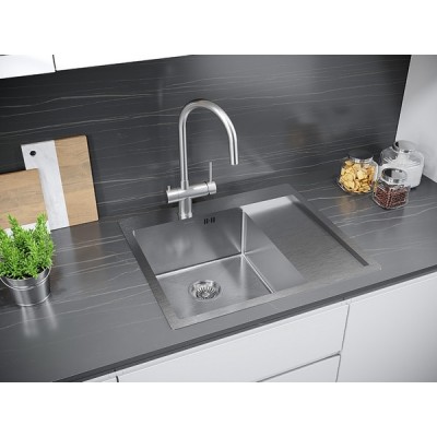 Мойка Paulmark Flank PM225951-BSL, брашированная нерж. сталь Мойка Paulmark Flank PM225951-BSL, брашированная нерж. сталь