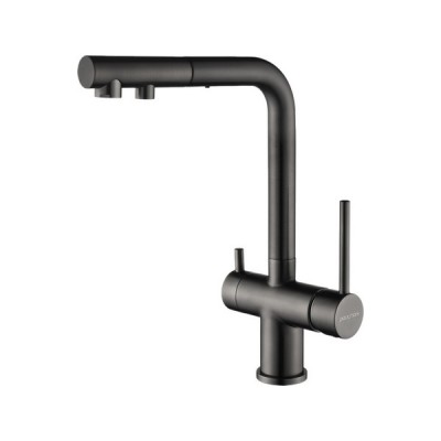 Смеситель Paulmark Serpentine Se213222-GM, воронёная сталь Смеситель Paulmark Serpentine Se213222-GM, воронёная сталь