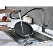 Смеситель Paulmark Serpentine Se213222-GM, воронёная сталь