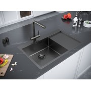 Мойка Paulmark Atlan L PM217851-GML, вороненая сталь