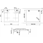 Варочная панель SMEG PV264B газовая