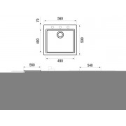 Мойка "Longran" Cube CUG560.500 - 40 Lava