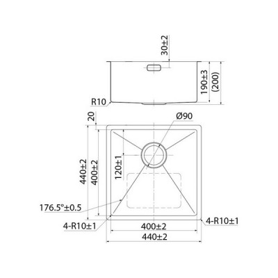 Мойка IDDIS Edifice нерж. сталь, "шелк", EDI44S0i77 Мойка IDDIS Edifice нерж. сталь, "шелк", EDI44S0i77