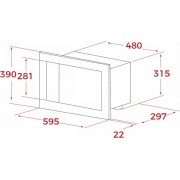 СВЧ-печь Teka ML 8210 BIS WHITE MARBLE (112060009)