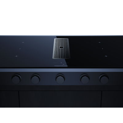 Варочная панель Kuppersbusch KMI 9850.1 SR-S Silver Chrome индукционная с вытяжкой Варочная панель Kuppersbusch KMI 9850.1 SR-S Silver Chrome индукционная с вытяжкой