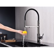 Смеситель Paulmark Tornado To213402-GB, глянцевый черный