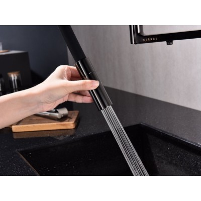 Смеситель Paulmark Tornado To213402-GB, глянцевый черный Смеситель Paulmark Tornado To213402-GB, глянцевый черный