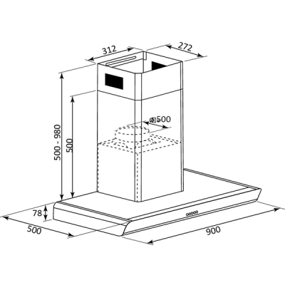 Вытяжка BRANDT BHB6902X Вытяжка BRANDT BHB6902X