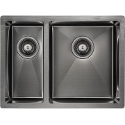 Мойка Paulmark Zusat PM225944-GMR, вороненая сталь