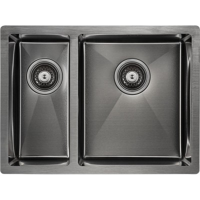 Мойка Paulmark Zusat PM225944-GMR, вороненая сталь Мойка Paulmark Zusat PM225944-GMR, вороненая сталь