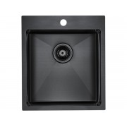 Мойка Paulmark Neckar PM804551-GM, вороненая сталь