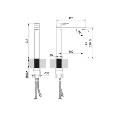 Смеситель IDDIS Bridge, BRDSB01i01 Смеситель IDDIS Bridge, BRDSB01i01