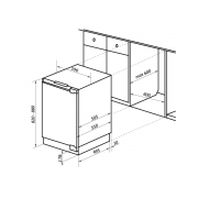 Холодильник MAUNFELD MBF88SW встраиваемый