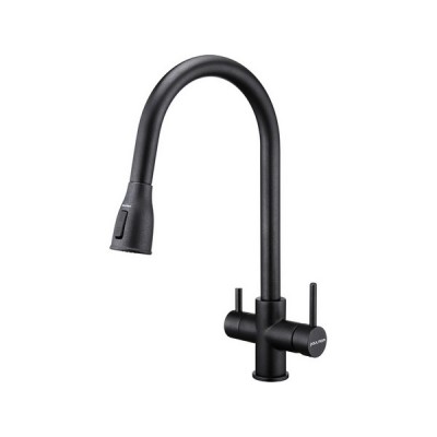 Смеситель Paulmark Lange La214212-418, черный металлик Смеситель Paulmark Lange La214212-418, черный металлик