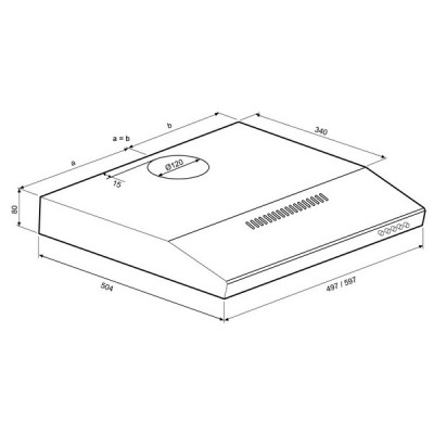 Вытяжка KRONA JESSICA slim 600 inox push button Вытяжка KRONA JESSICA slim 600 inox push button
