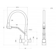 Смеситель Ukinox UM2196 SS BL