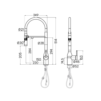 Смеситель Paulmark Magneto One Ma213188-SBG, светлое брашированное золото Смеситель Paulmark Magneto One Ma213188-SBG, светлое брашированное золото