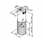 Вытяжка MAUNFELD Adelaide 39 Isla золотистый