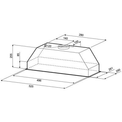Вытяжка KRONA RUNA 600 inox S Вытяжка KRONA RUNA 600 inox S