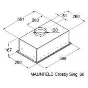 Вытяжка MAUNFELD CROSBY SINGL 60 белый