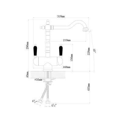 Смеситель Florentina Ария золото Смеситель Florentina Ария золото