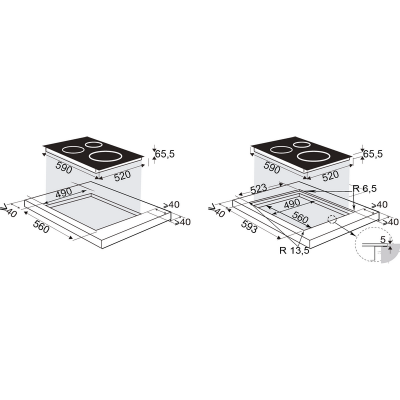 Варочная панель Brandt BPI6464B индукционная Варочная панель Brandt BPI6464B индукционная