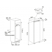 Холодильная камера Franke FSDR 330 V NE E (118.0696.718) встраиваемая